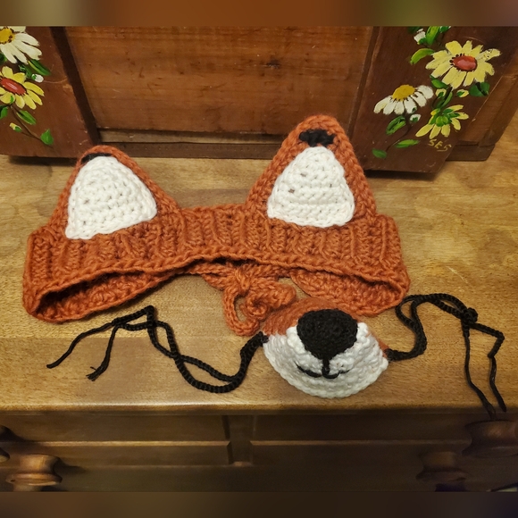 🐸$2🐸Hand Crochet Fox Set - Picture 1 of 1